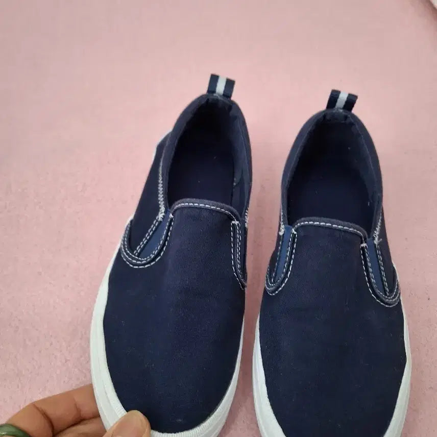 [BUNJANG] Navy Slip-on Sneakers - Women&