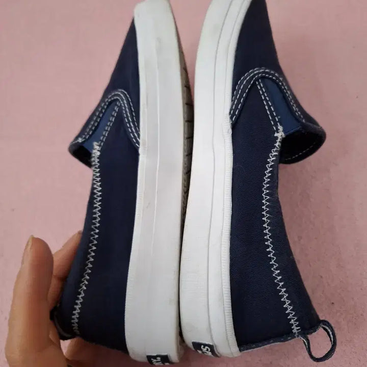 [BUNJANG] Navy Slip-on Sneakers - Women&