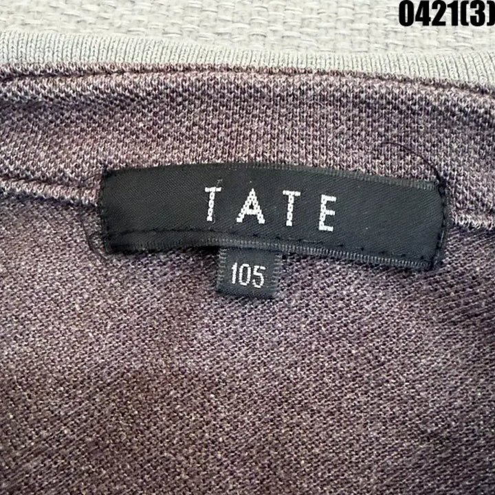 [BUNJANG] TATE Brown Polo T-shirt / 105 TATE 테이트 브라운 카라 반팔티셔츠 0421(3)