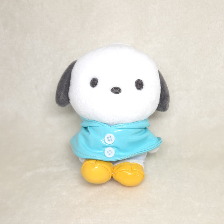 [BUNJANG] Sanrio Pochacco Raincoat Keyring Doll / (새상품/정품) 산리오 우비 포챠코 키링 인형 굿즈 선물 13cm