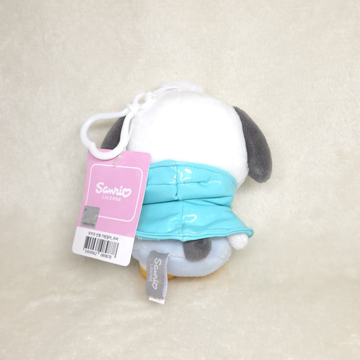 [BUNJANG] Sanrio Pochacco Raincoat Keyring Doll / (새상품/정품) 산리오 우비 포챠코 키링 인형 굿즈 선물 13cm