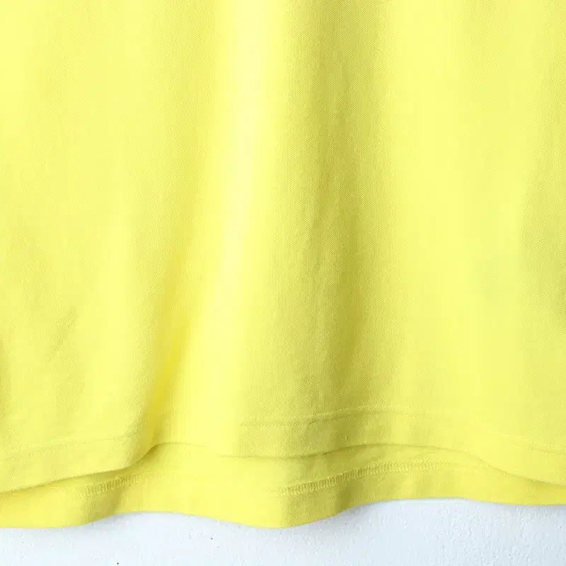[BUNJANG] Tommy Hilfiger Short Sleeve Polo Shirt / (XS-S) 타미힐피거 반팔 카라 티셔츠 작은오염 노랑 한정판-185D7