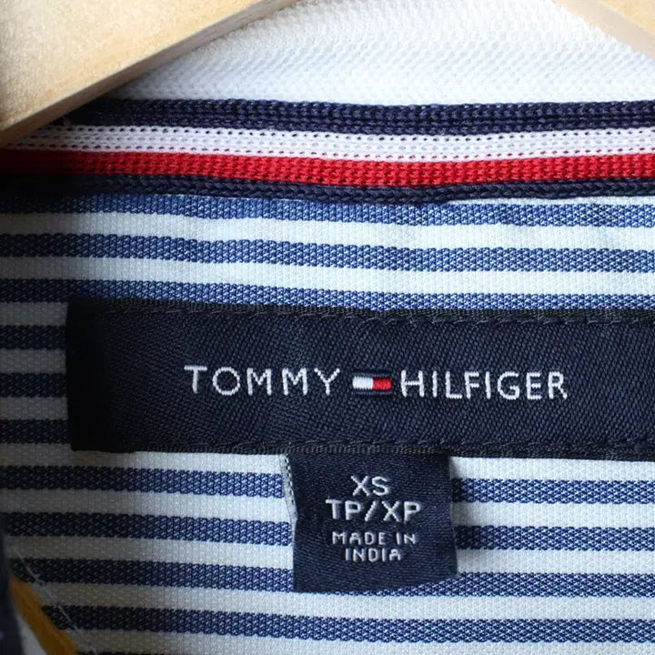 [BUNJANG] Tommy Hilfiger Short Sleeve Polo Shirt / (XS-S) 타미힐피거 반팔 카라 티셔츠 작은오염 노랑 한정판-185D7