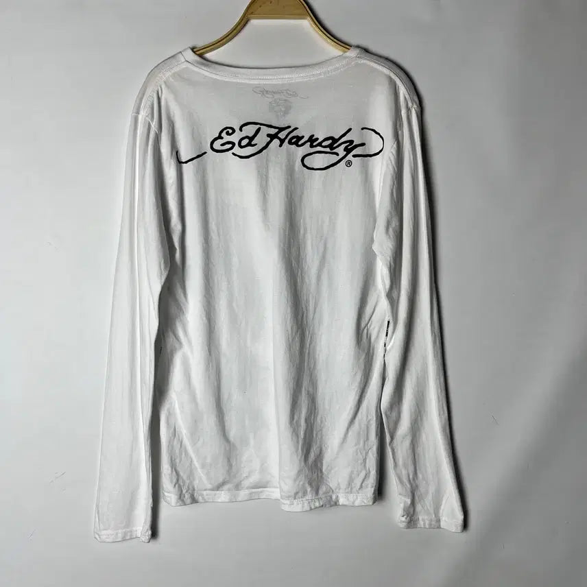 [BUNJANG] Ed Hardy Skull V-neck Long Sleeve / [Ed Hardy] 에드하디 스컬 브이넥 롱슬리브