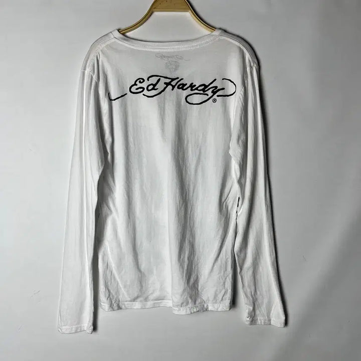 [BUNJANG] Ed Hardy Skull V-neck Long Sleeve / [Ed Hardy] 에드하디 스컬 브이넥 롱슬리브