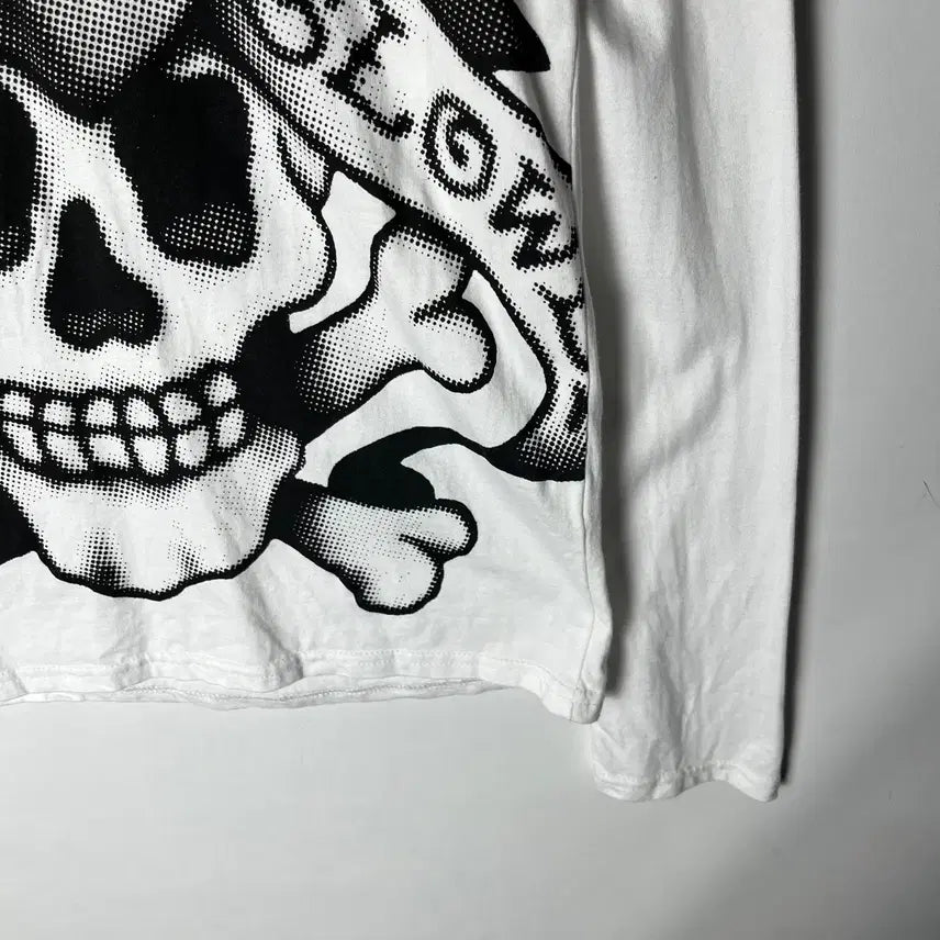 [BUNJANG] Ed Hardy Skull V-neck Long Sleeve / [Ed Hardy] 에드하디 스컬 브이넥 롱슬리브