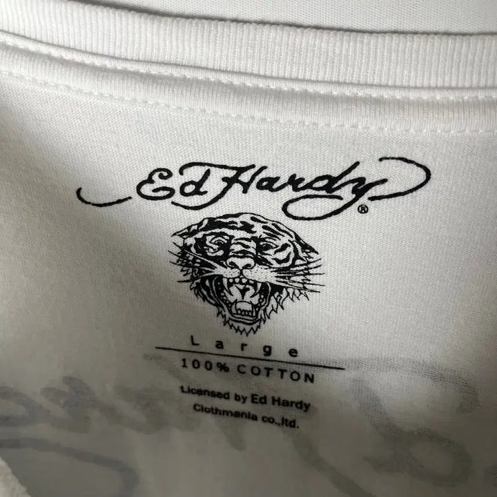[BUNJANG] Ed Hardy Skull V-neck Long Sleeve / [Ed Hardy] 에드하디 스컬 브이넥 롱슬리브