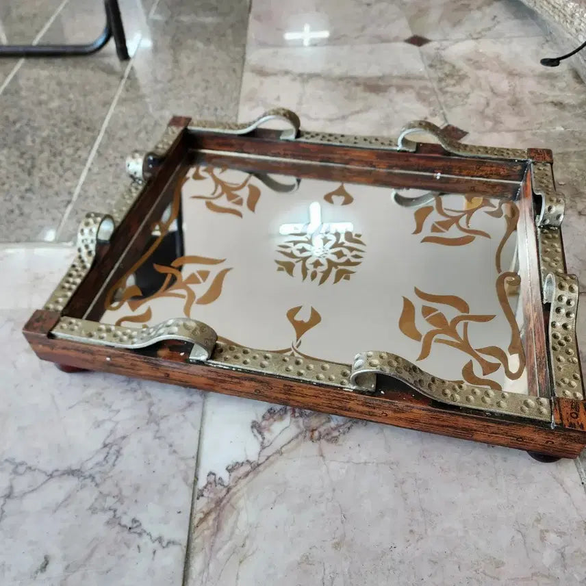[BUNJANG] Unused Metal and Plastic Tray Mirror / 미사용 트레이 거울+철+프라스틱