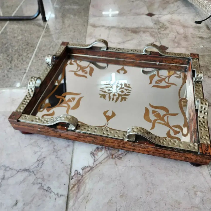 [BUNJANG] Unused Metal and Plastic Tray Mirror / 미사용 트레이 거울+철+프라스틱