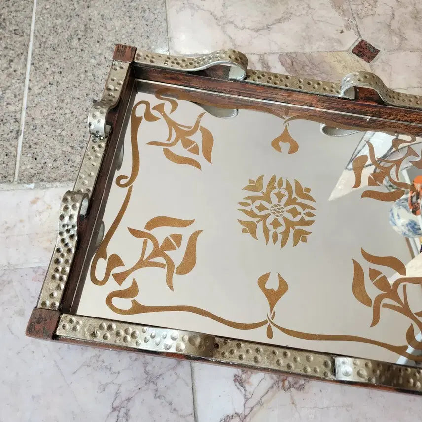 [BUNJANG] Unused Metal and Plastic Tray Mirror / 미사용 트레이 거울+철+프라스틱