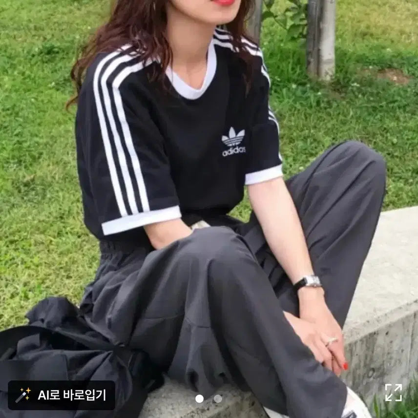 [BUNJANG] Adidas Short Sleeve T-shirt / 아디다스 반팔티