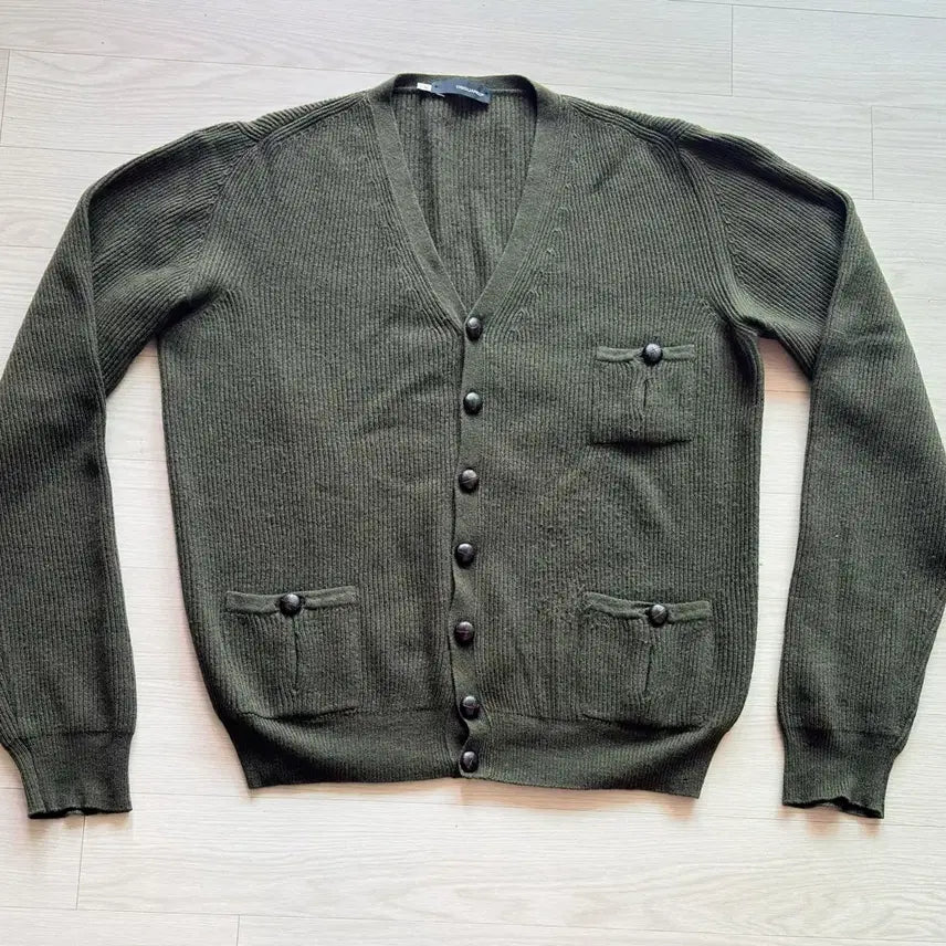 [BUNJANG] Dsquared2 Military Olive Cardigan - M Size / 정품 Dsquared2 Military Olive 가디건-M