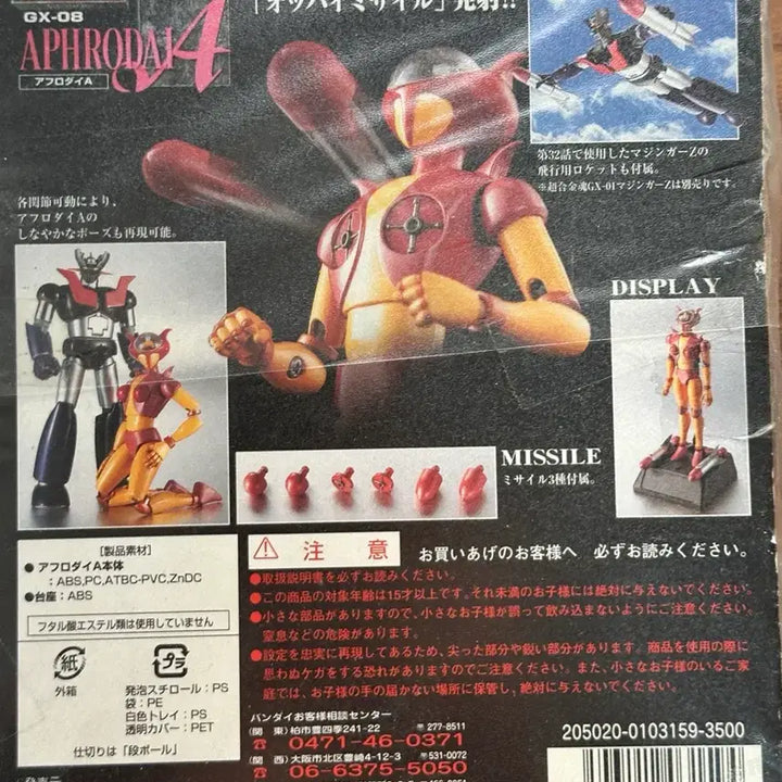 [BUNJANG] Bandai Chogokin GX-08 Aphrodi A Figure / 미개봉 반다이 초합금혼 GX-08 아프로다이A 피규어