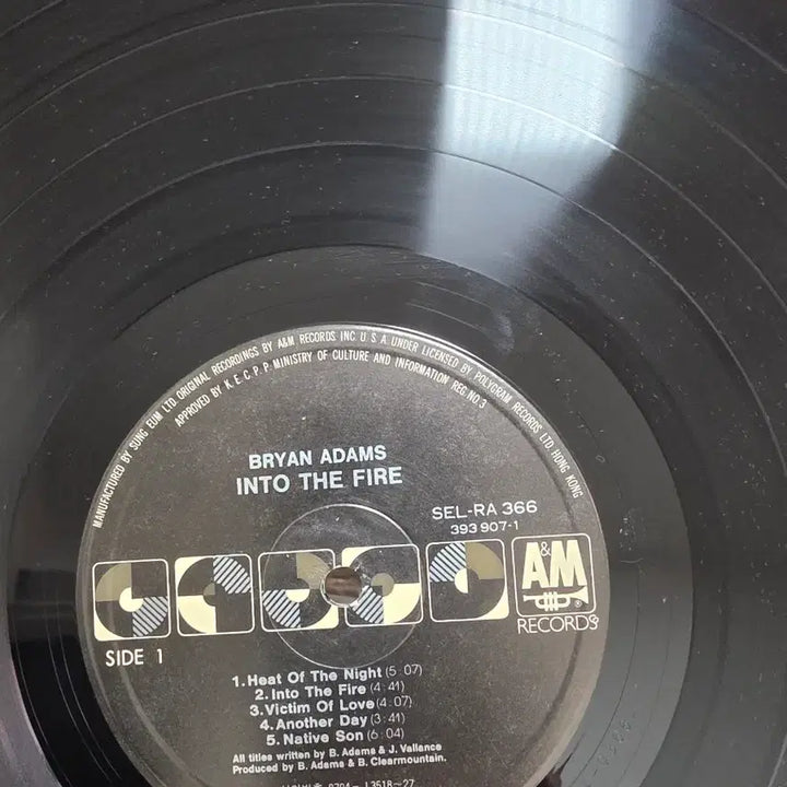 [BUNJANG] Bryan Adams Into The Fire LP / 브라이언 아담스 Into The Fire LP