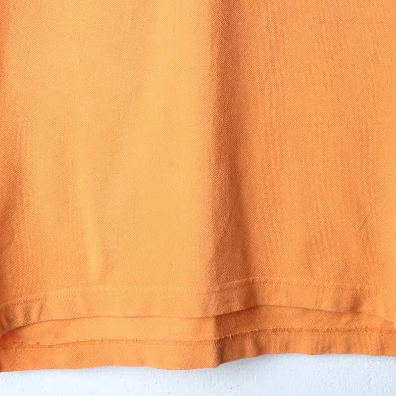 [BUNJANG] Tommy Hilfiger Small Logo Orange Polo Shirt / (S-M) 타미힐피거 반팔 카라 티셔츠 스몰로고 오렌지-185DC