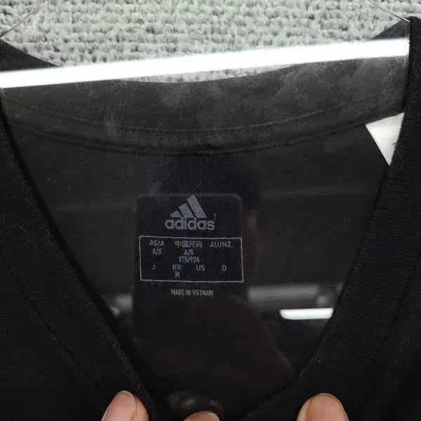 [BUNJANG] Adidas Black Training T-shirt / 아디다스 블랙 트레이닝 반팔티 M