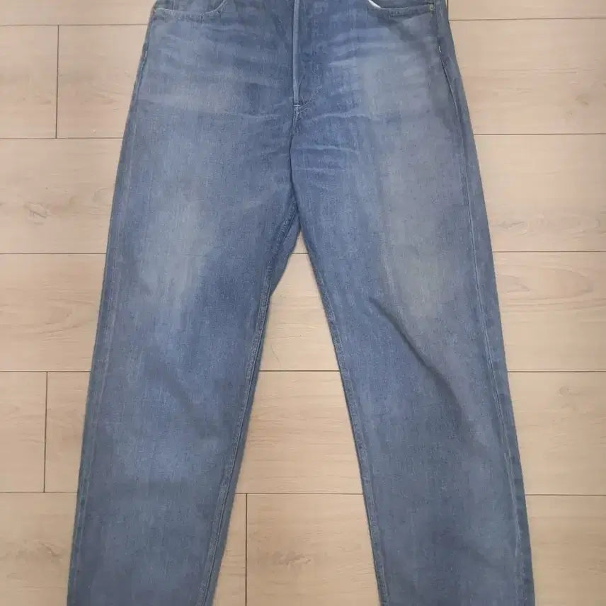 [SOLD OUT] [4] 오라리 25ss 셀비지 페이디드 라이트 와이드 데님