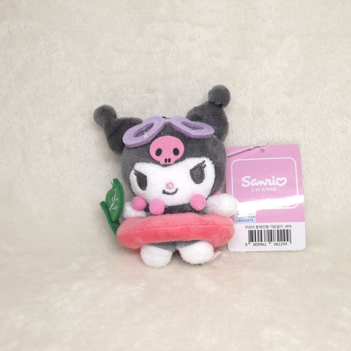 [BUNJANG] Sanrio Kuromi Summer Vacation Series Keyring Doll / (새상품/정품) 산리오 써머 바캉스 시리즈 쿠로미 키링 인형 굿즈 8cm