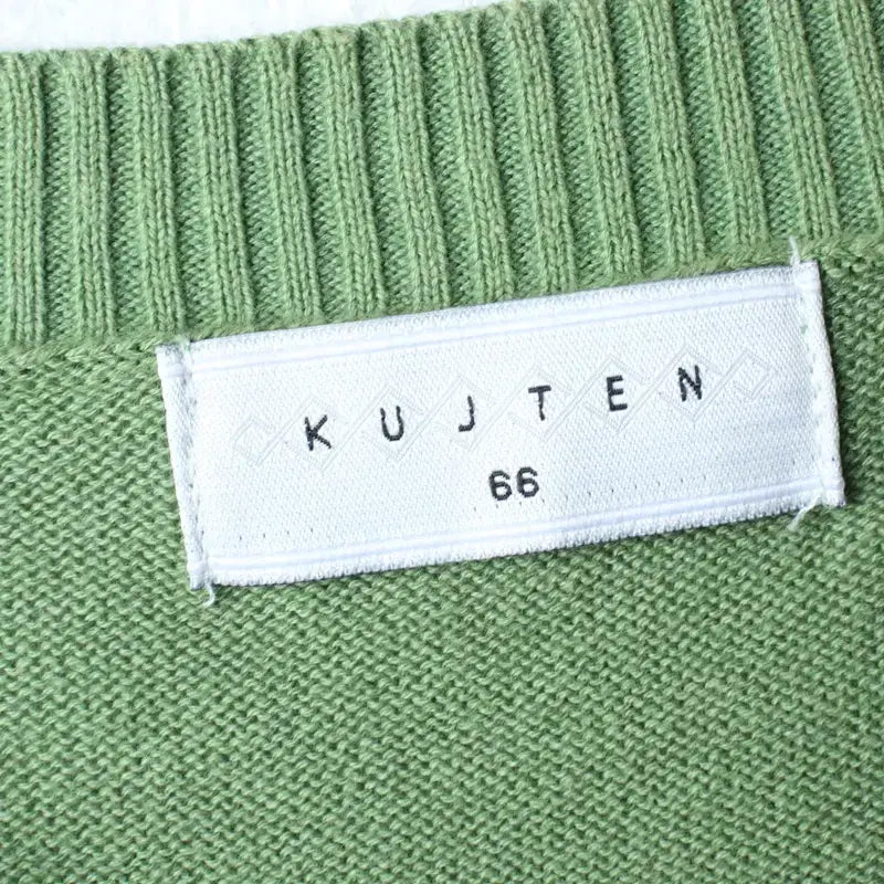 [BUNJANG] Kuzuteng Knit T-shirt Green / W(M-L) 쿠즈텡 반팔 티셔츠 니트 그린 말차맛-185E1