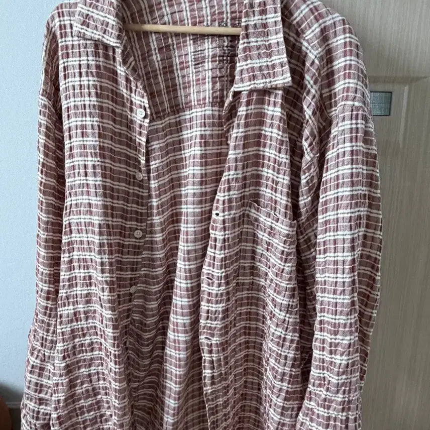 [BUNJANG] MFPEN Check Pattern Wrinkle Shirt / MFPEN