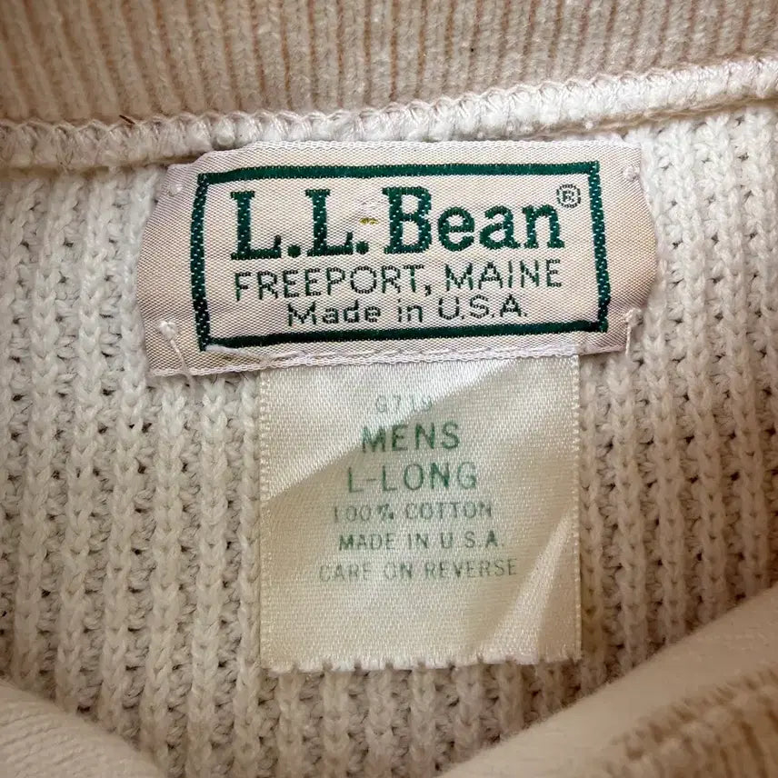 [BUNJANG] L.L.Bean 90s USA 5-Button Henley Shirt XL / L.L bean 90s USA 5버튼 헨리넥 XL