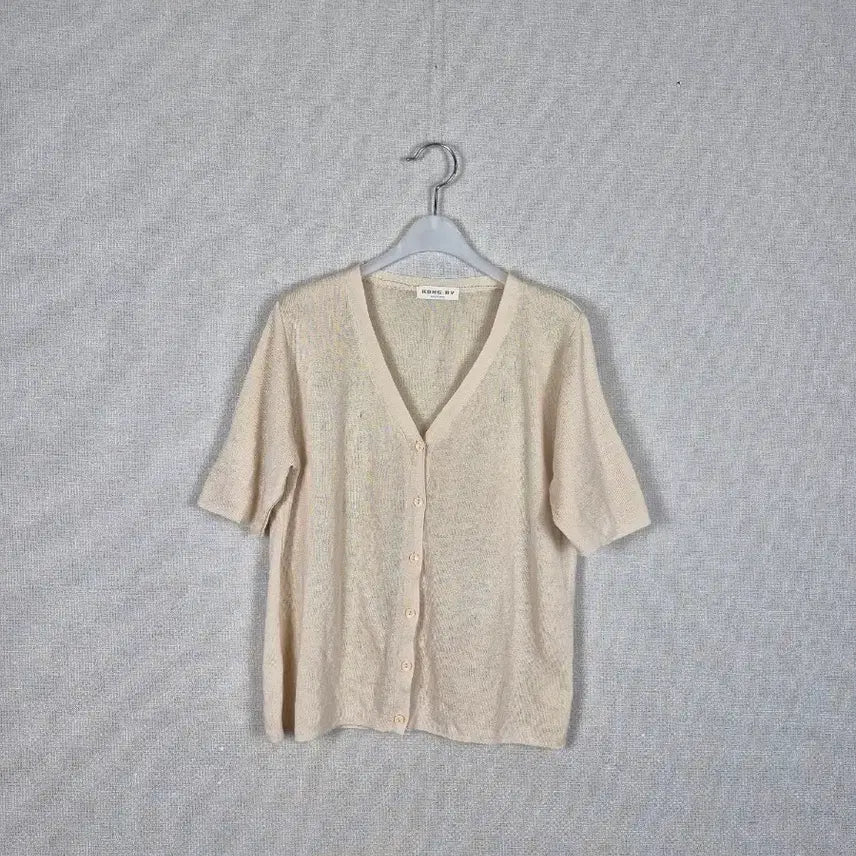 [BUNJANG] Beige Thin Knit Cardigan / 