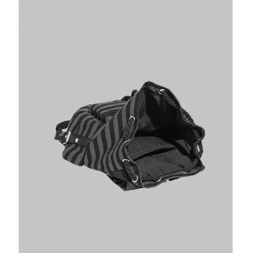 [BUNJANG] Subculture Stripe Canvas Backpack / 서브컬처 스트라이프 캔버스 데일리 백팩 가방