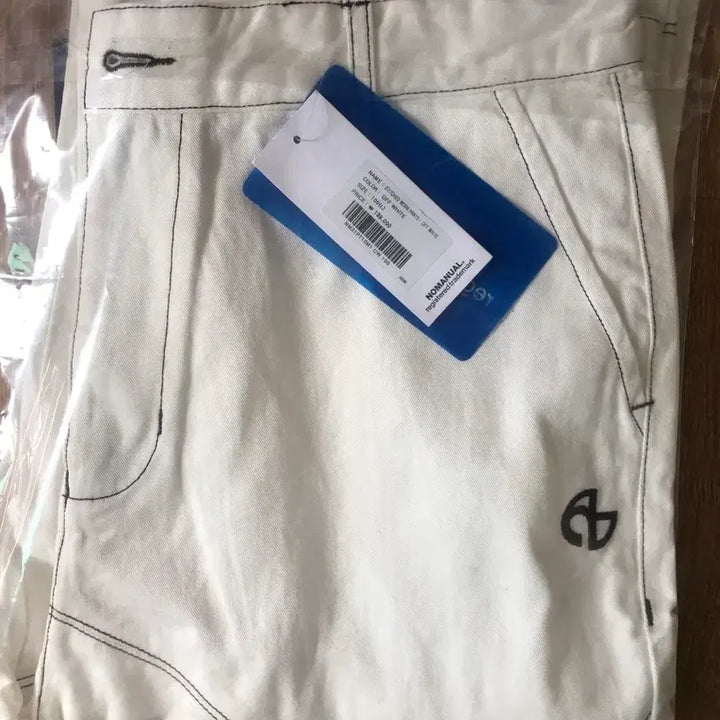 [BUNJANG] No-Manual Stitched Work Pants Off-White L / 노매뉴얼 스티치드 워크팬츠 오프화이트 L 새상품