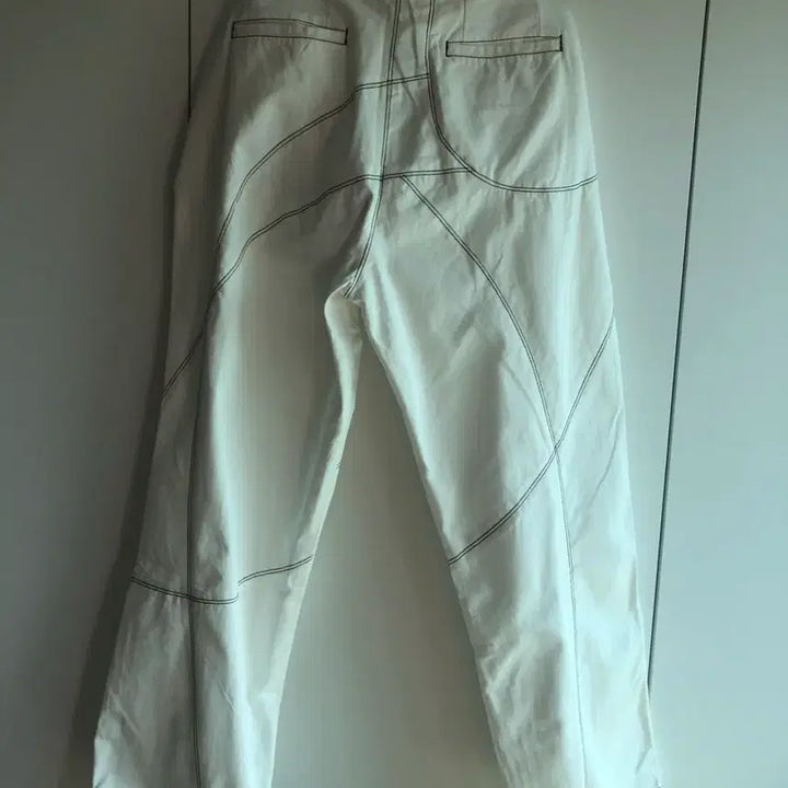 [BUNJANG] No-Manual Stitched Work Pants Off-White L / 노매뉴얼 스티치드 워크팬츠 오프화이트 L 새상품