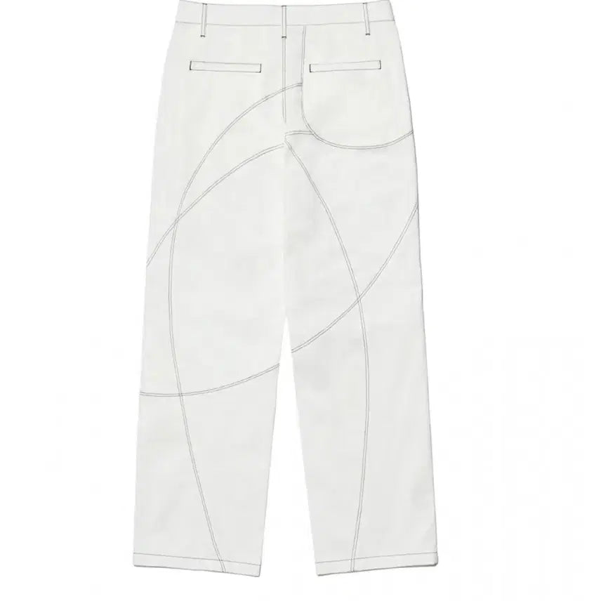 [BUNJANG] No-Manual Stitched Work Pants Off-White L / 노매뉴얼 스티치드 워크팬츠 오프화이트 L 새상품