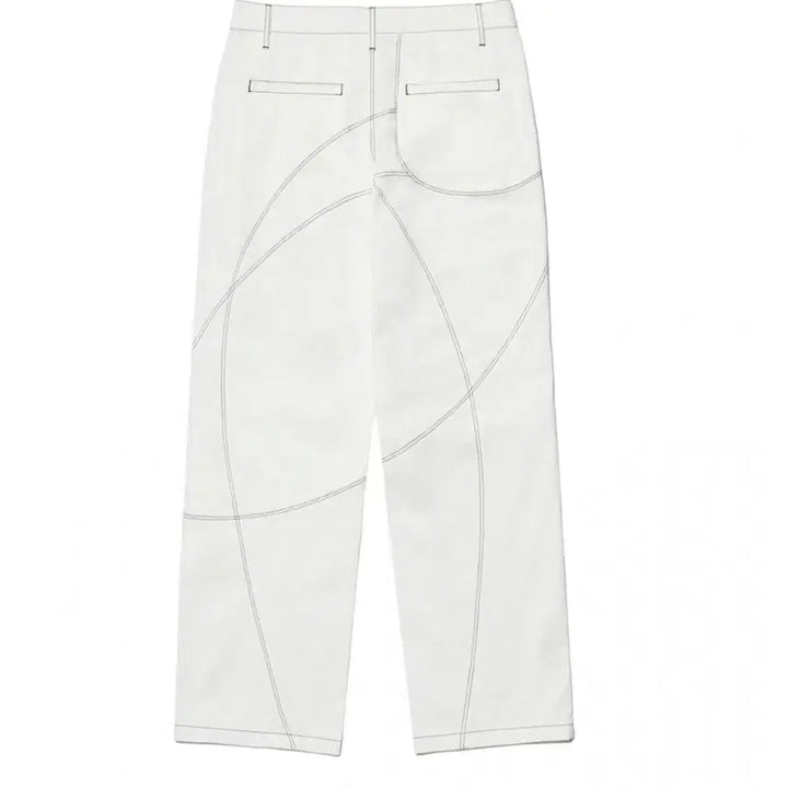 [BUNJANG] No-Manual Stitched Work Pants Off-White L / 노매뉴얼 스티치드 워크팬츠 오프화이트 L 새상품