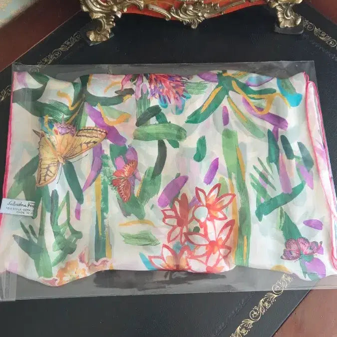 [BUNJANG] Ferragamo Silk Long Scarf / 페라가모. 실크 롱스카프