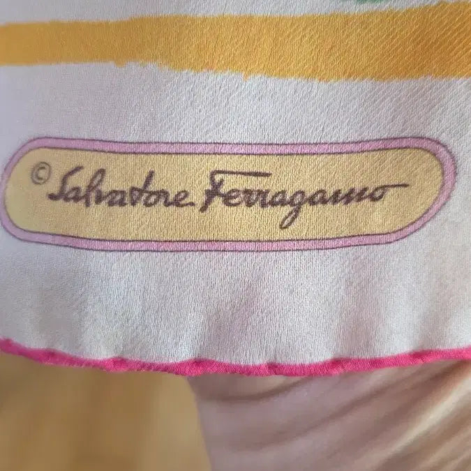 [BUNJANG] Ferragamo Silk Long Scarf / 페라가모. 실크 롱스카프