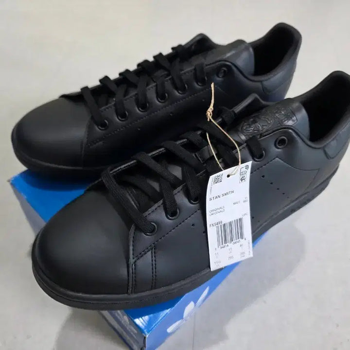[BUNJANG] Adidas Stan Smith All Black Sneakers / [새상품] 아디다스 스탠스미스 올블랙  295
