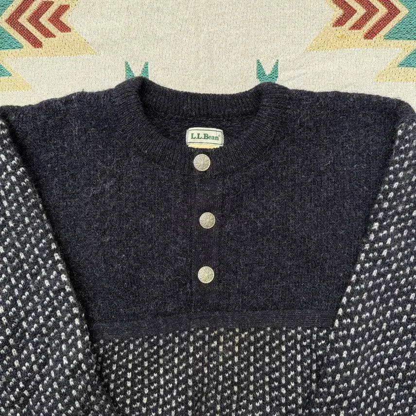 [BUNJANG] L.L.Bean Norwegian 3-Button Wool Knit XL / L.L bean 노르웨이 3버튼 울니트 XL