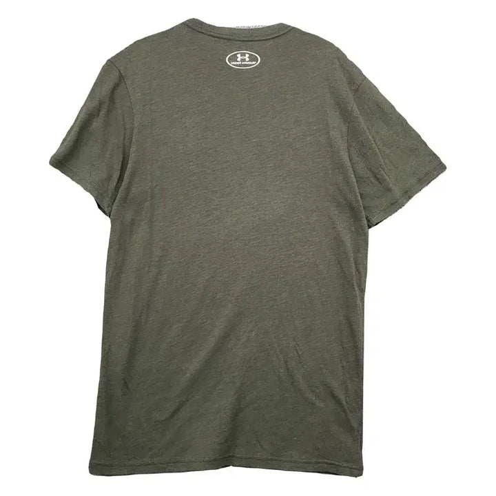 [BUNJANG] Under Armour Printing Khaki T-Shirt / 언더아머 프린팅 카키 반팔티 SM/P/P