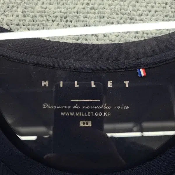 [BUNJANG] Millet Printing Navy Training T-shirt / 밀레 프린팅 네이비 트레이닝 반팔티 95