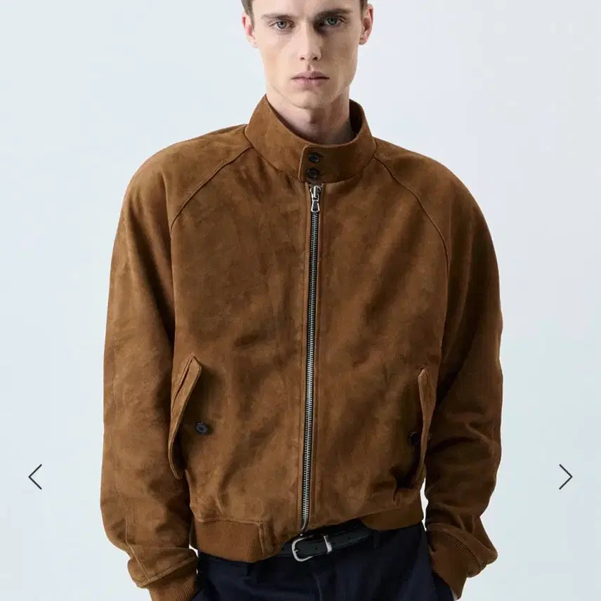 [BUNJANG] Savage Suede Harrington Jacket / 세비지 스웨이드 해링턴 자켓