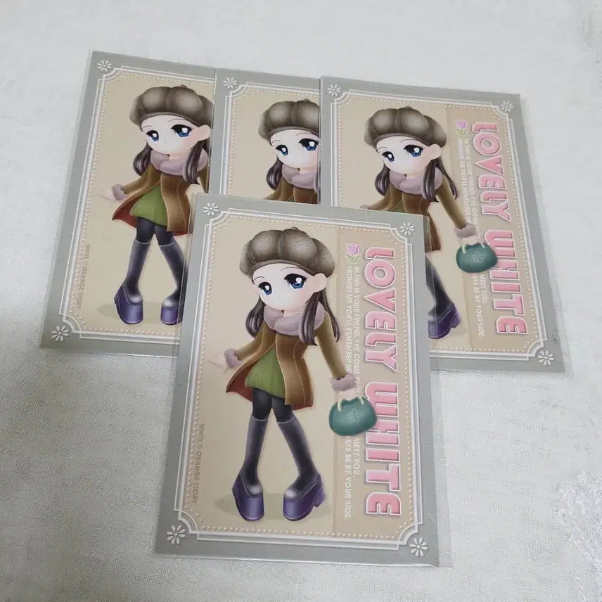[BUNJANG] Orange Story Lovely White Postcard Retro Character Card / 오렌지스토리 러블리화이트 엽서 고전문구 편지지 지류 레트로 캐릭터 카드