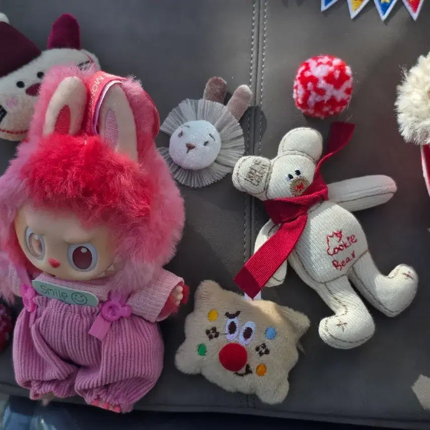[BUNJANG] Monica Pink Rabbit Outfit Plush Doll Decoration / 모니카 인형 핑크 토끼옷 봉제인형 장식