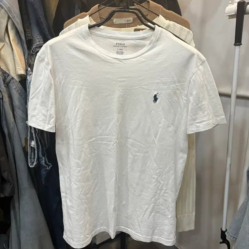 [BUNJANG] Polo Ralph Lauren T-shirt White M Size / 폴로 랄프로렌 반팔 티셔츠 화이트 M사이즈
