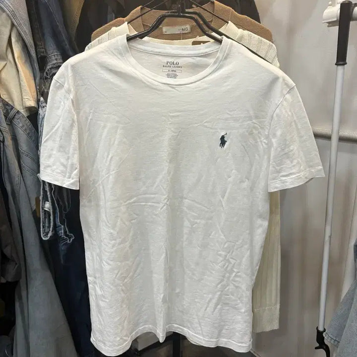 [BUNJANG] Polo Ralph Lauren T-shirt White M Size / 폴로 랄프로렌 반팔 티셔츠 화이트 M사이즈