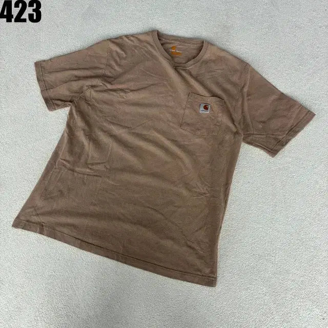 [BUNJANG] Carhartt Pocket T-shirt Brown L / 칼하트 포켓 반팔티 브라운 L