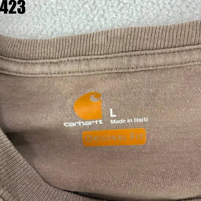 [BUNJANG] Carhartt Pocket T-shirt Brown L / 칼하트 포켓 반팔티 브라운 L
