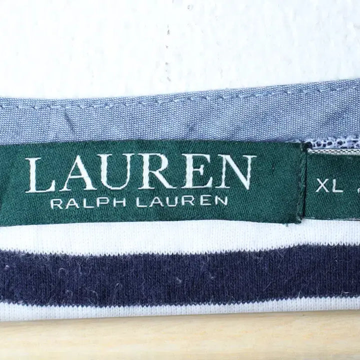 [BUNJANG] Polo Ralph Lauren Striped T-Shirt / (XL-2XL) 폴로 랄프로렌 반팔 티셔츠 스트라이프 화이트-185EC