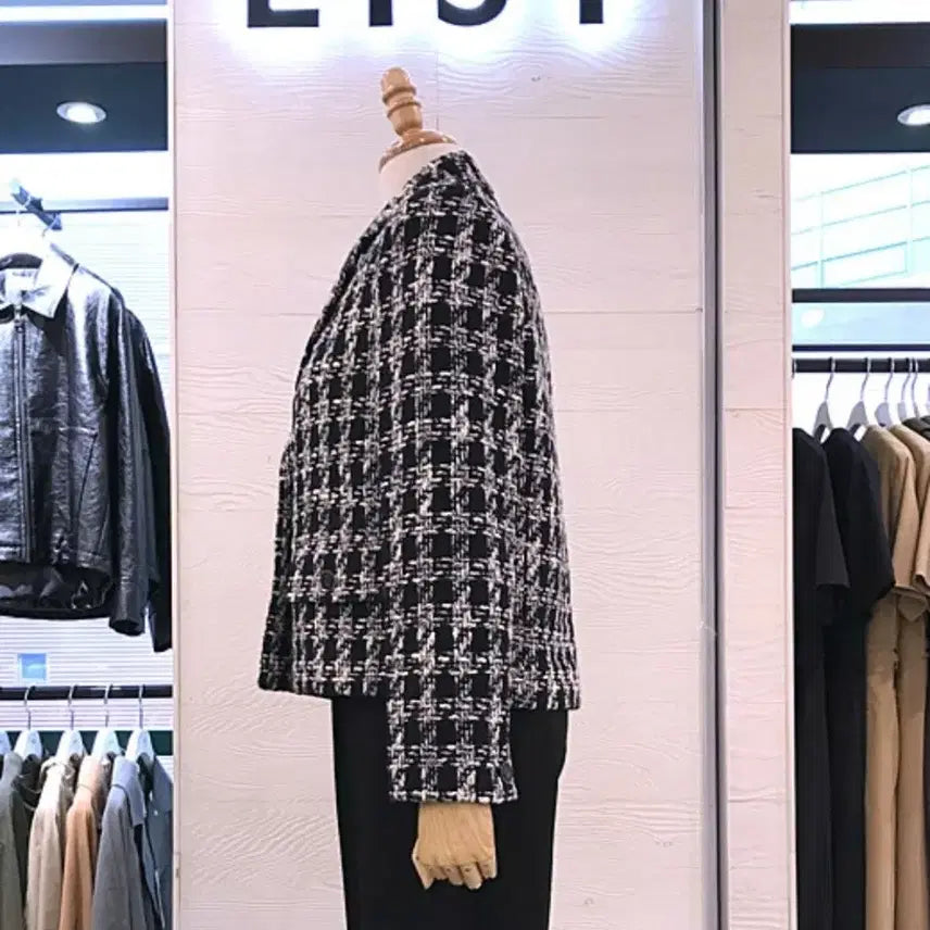 [BUNJANG] Brand List Tweed Jacket / 브랜드 리스트 체크 트위드 자켓