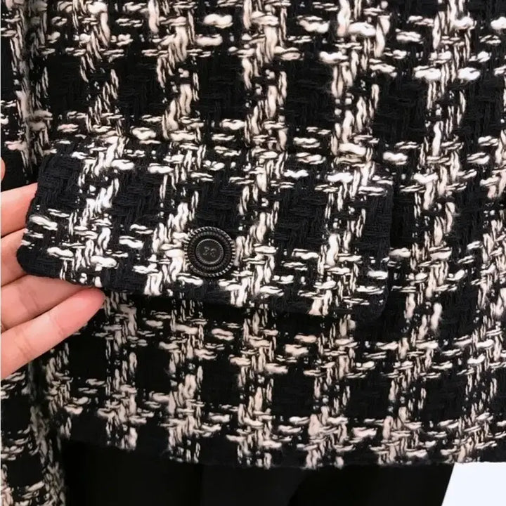 [BUNJANG] Brand List Tweed Jacket / 브랜드 리스트 체크 트위드 자켓