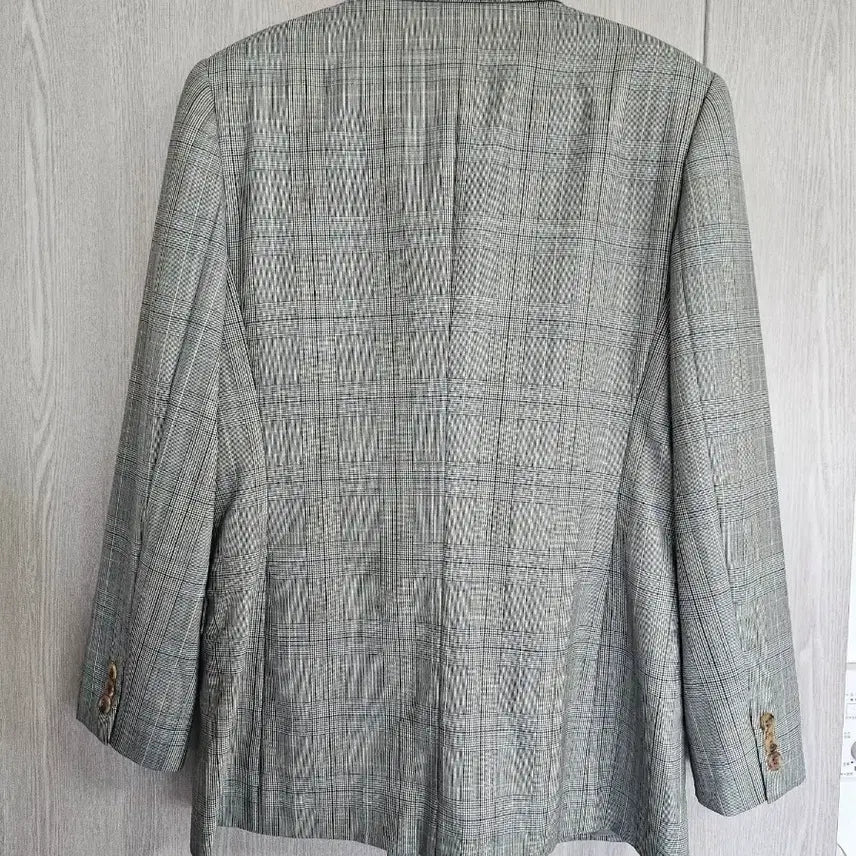 [BUNJANG] Burberry Check Double Button Wool Jacket / 버버리 체크 더블 버튼 순모 자켓 11(66)