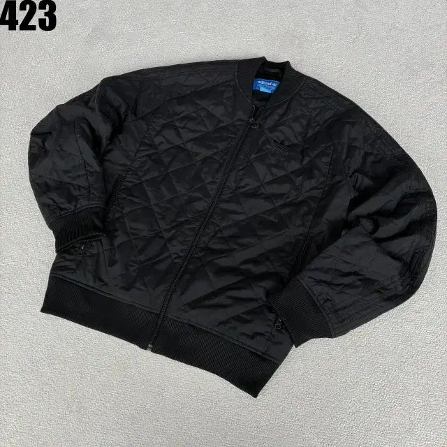 [SOLD OUT] 아디다스 블랙 퀼팅 봄버 자켓 m