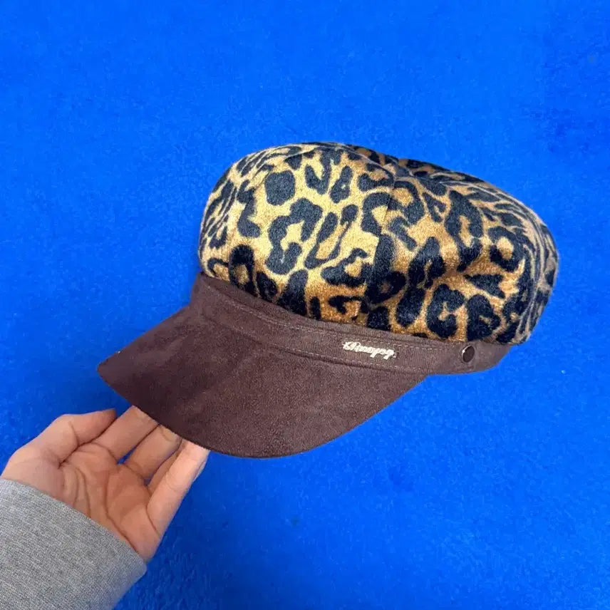 [BUNJANG] Y2K Leopard Hunting Cap Brown / 갸루 Y2K 레오파드 헌팅캡 브라운 s